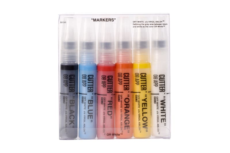 Off-White Virgil Abloh grog marker pen set collaboration where to buy