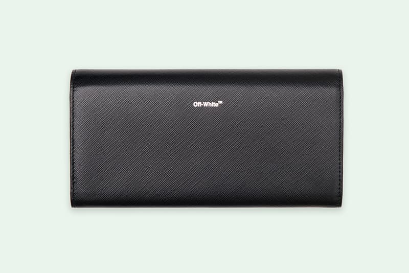 Off-White Virgil Abloh Sculpture Wallet Black White Diag Leather