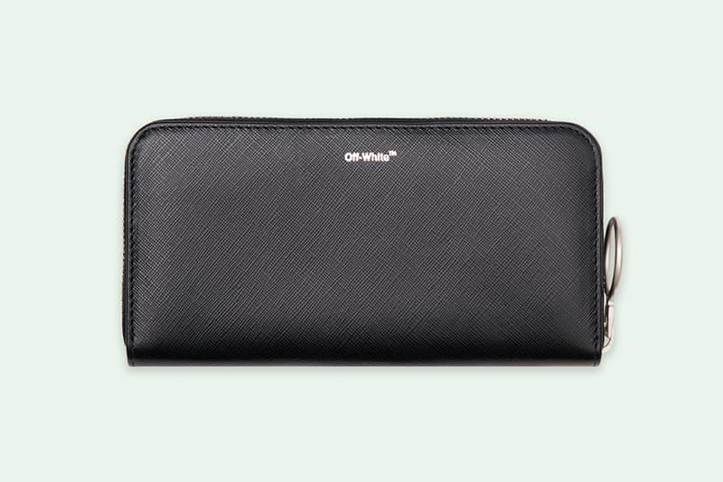 Off-White Virgil Abloh Sculpture Wallet Black White Diag Leather