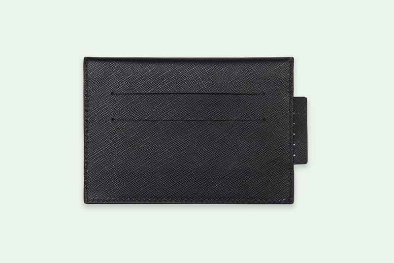 Off-White Virgil Abloh Sculpture Wallet Black White Diag Leather