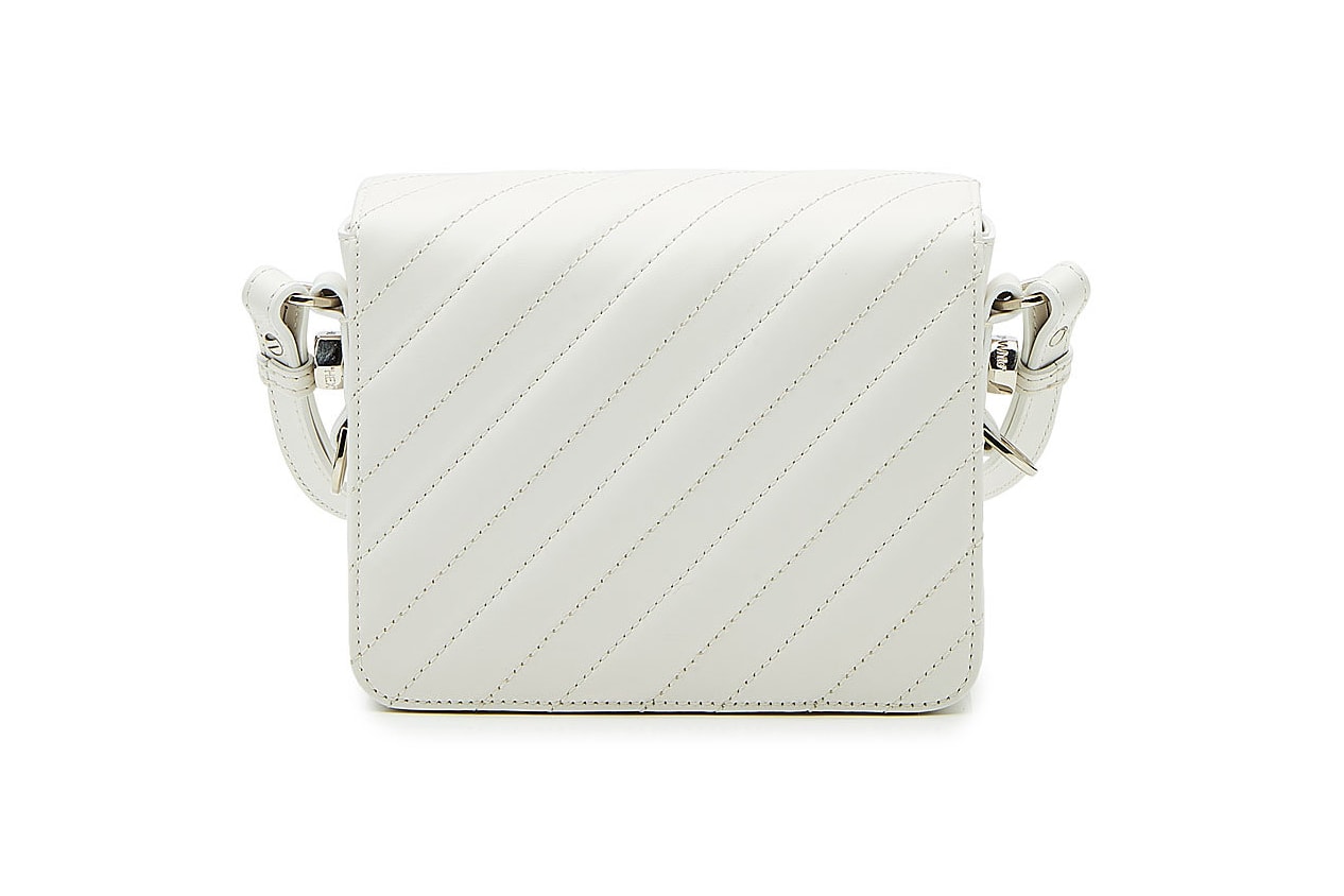 OFF-WHITE Virgil Abloh pre spring 2018 white leather handbag boxy bag where to buy