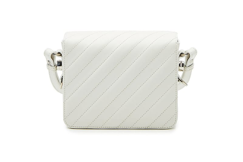 off white leather purse