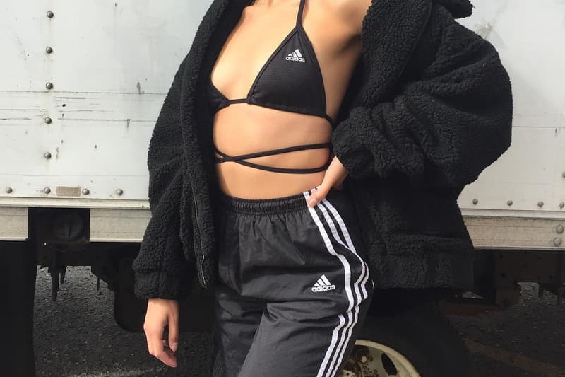 How to Wear Track Pants Vintage Adidas Sporty Retro Button up Black Athleisure Luxury Off-White Mansur Gavriel Nike Fila Kappa