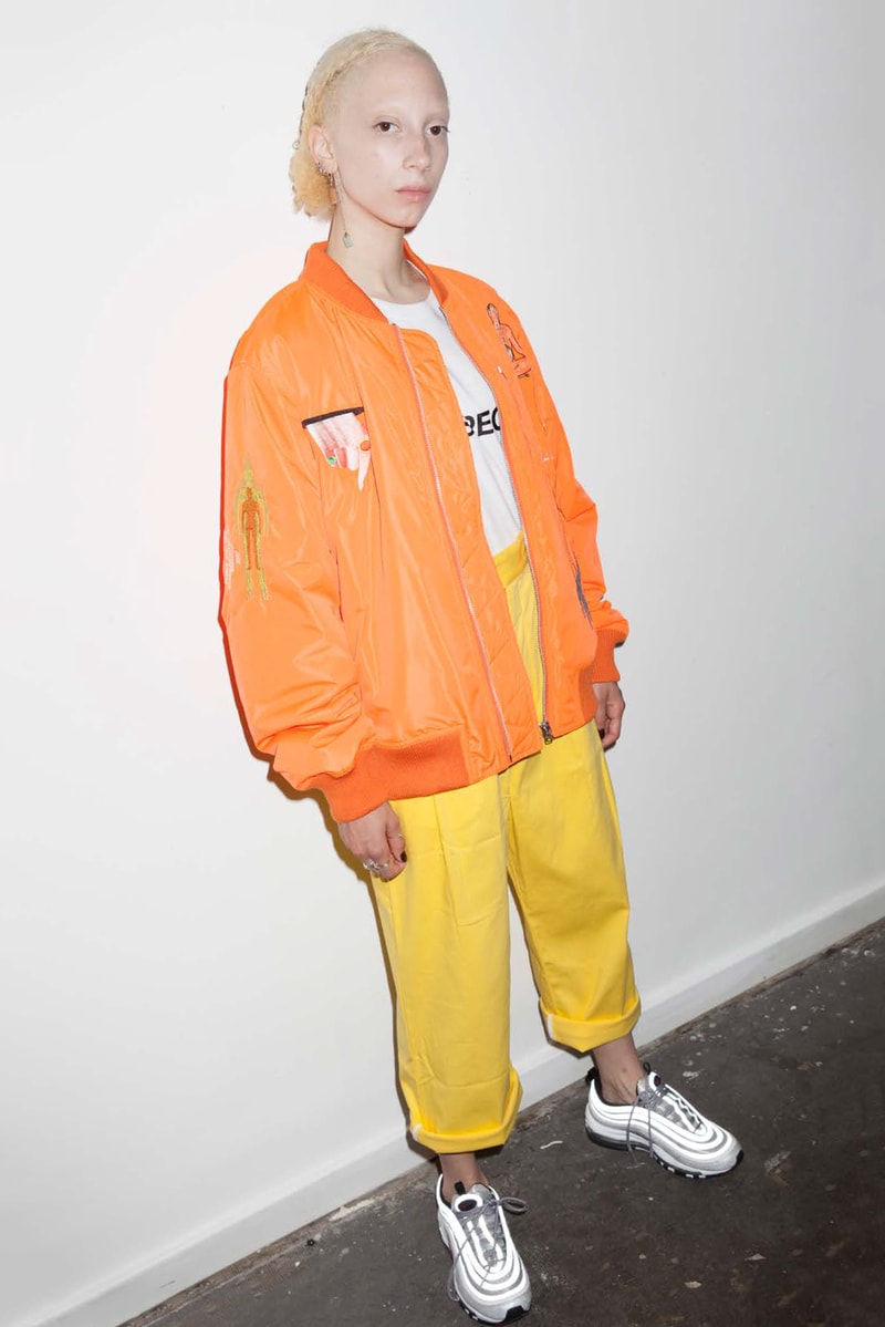 P.A.M. Women's Spring/Summer 2018 Lookbook Orange Bomber Jacket Yellow Pants