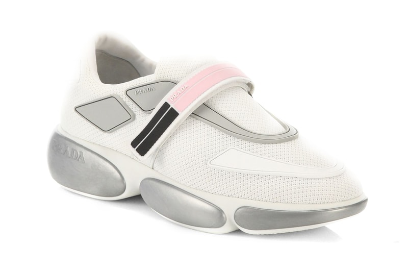 Prada Cloudbust Mesh Trainer Bianco Argento Rosso Black White Cromo Rosa