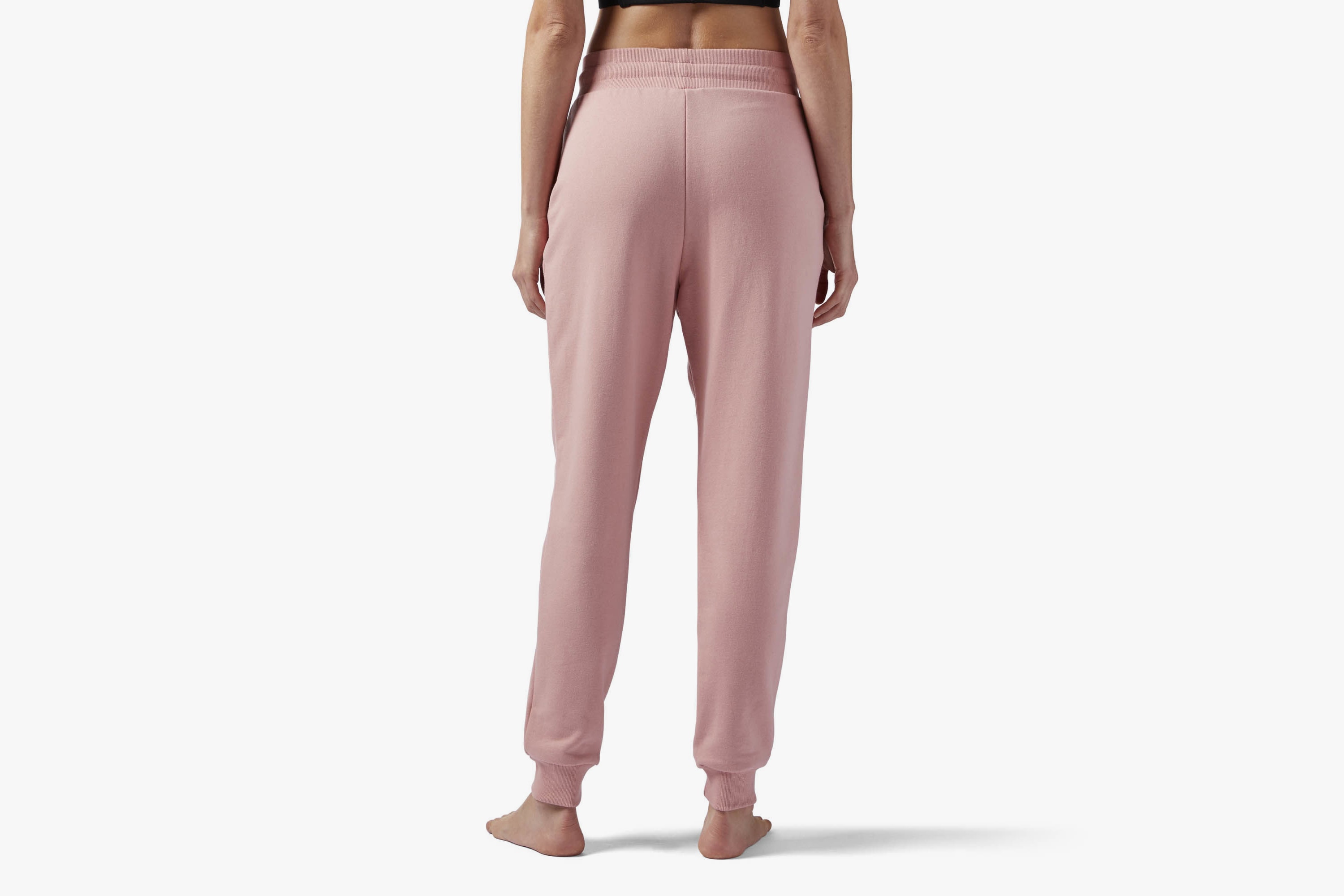 Reebok Pink French Terry Sweatpants Cozy Loungewear Trousers Joggers Rose Pastel Streetwear