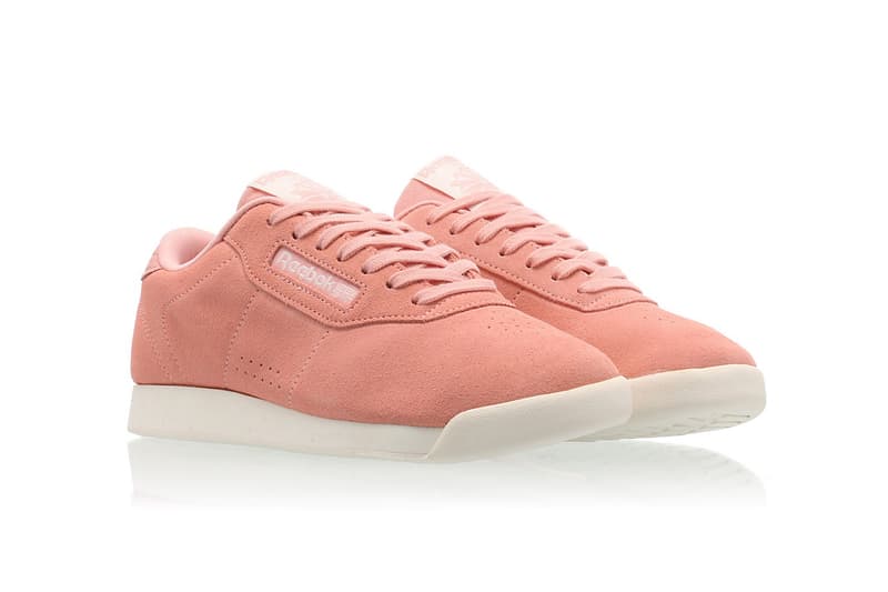 reebok princes sweet pink suede woven