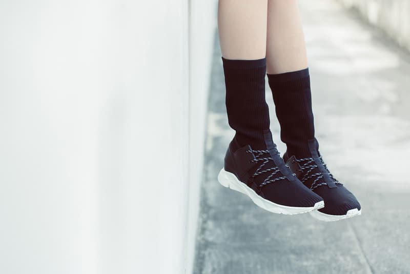 Reebok Sock Runner Caged Black White Side View