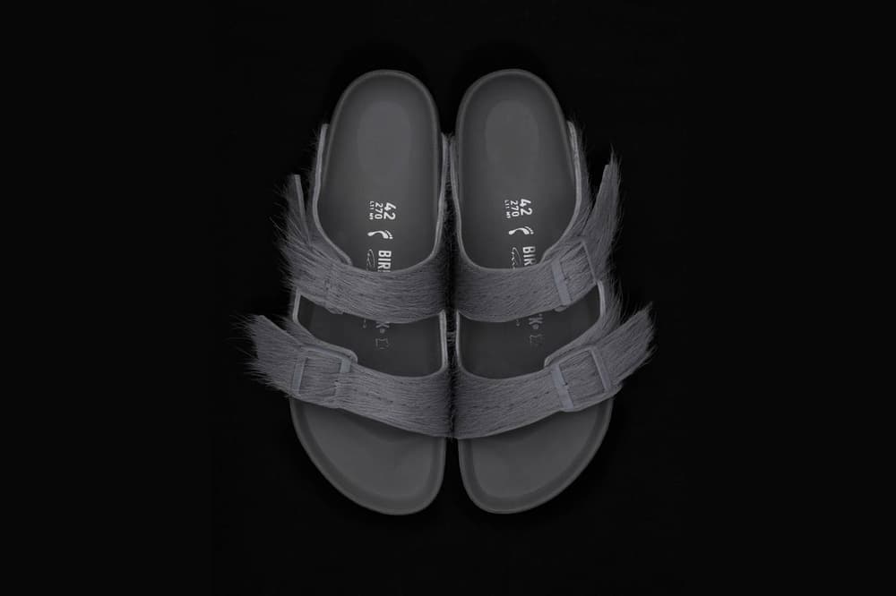 Rick Owens Birkenstock Sandal Pony Hair Collaboration