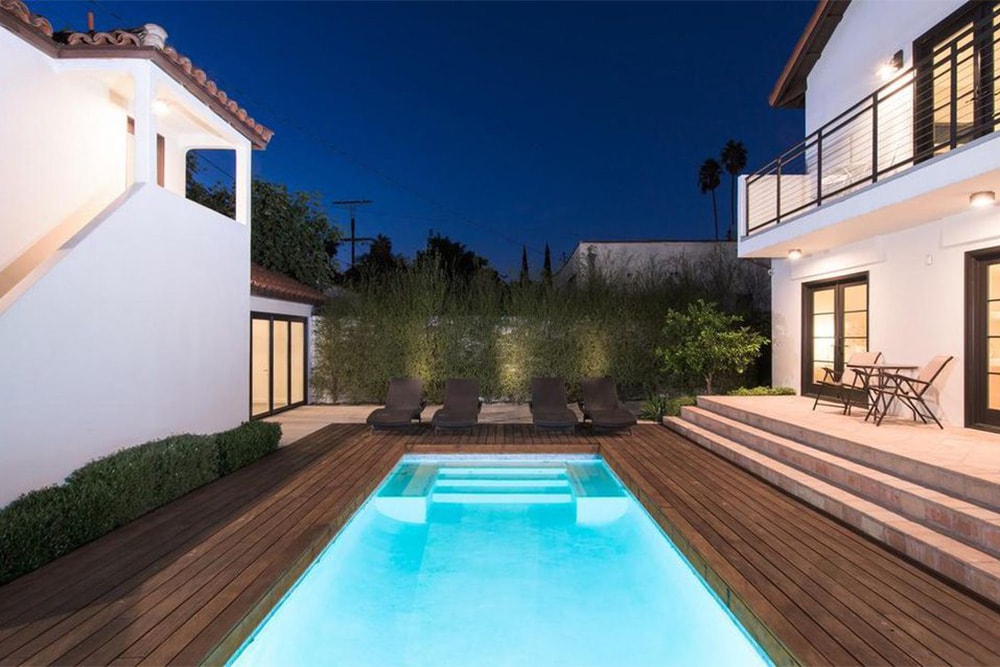 Rihanna house home interior west hollywood rent stay