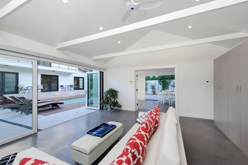 Rihanna house home interior west hollywood rent stay