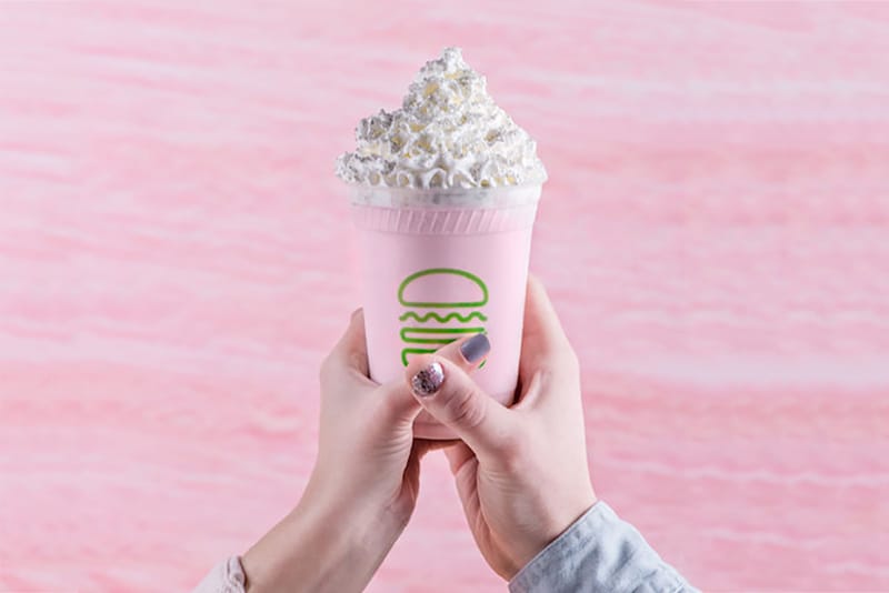 Shake Shack's Glittery Pink Milkshake Literally Helps Benefit Adorable Puppies