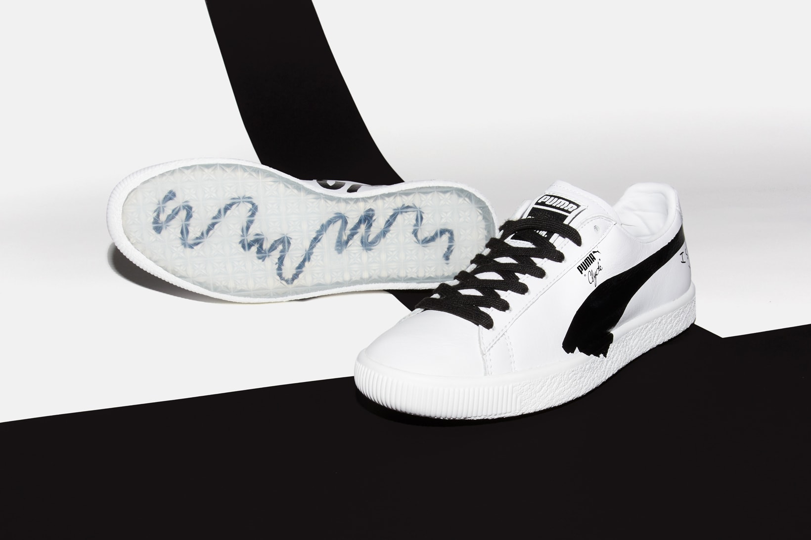 Shantell Martin x PUMA Spring/Summer 2018 Collection White Suede Sneakers