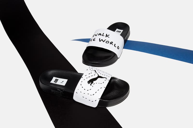 Shantell Martin x PUMA Spring/Summer 2018 Collection White Leadcat Slides