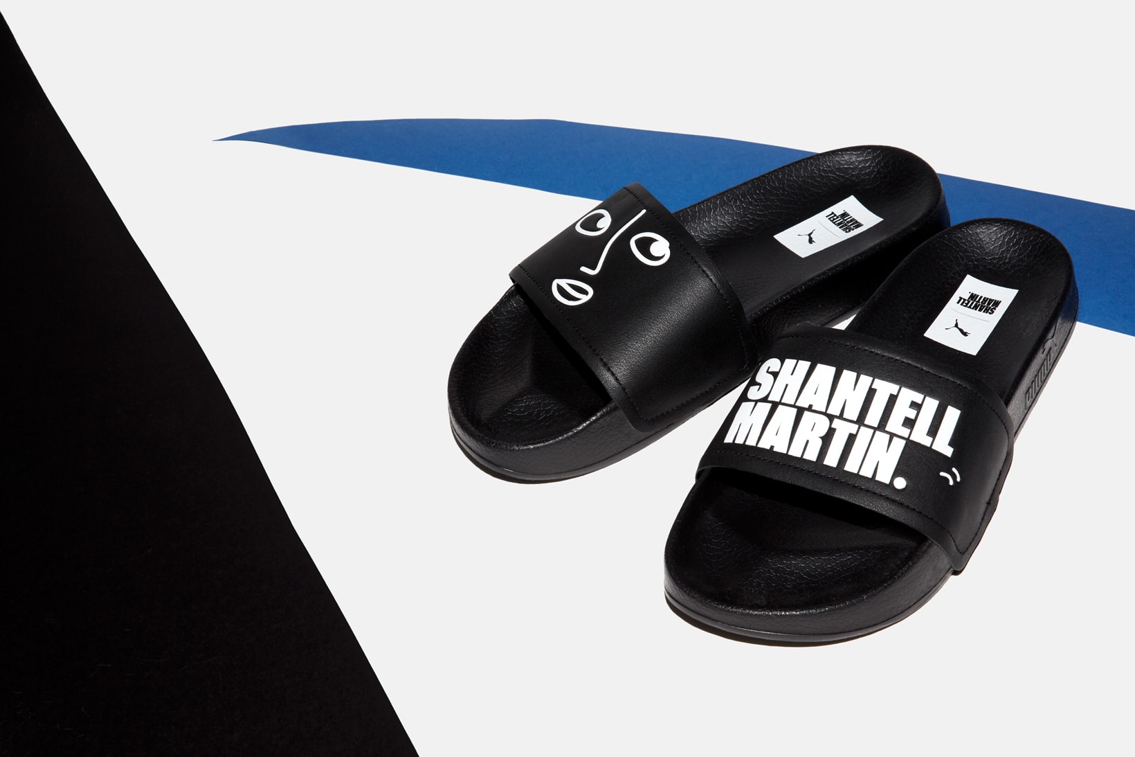 Shantell Martin x PUMA Spring/Summer 2018 Collection Black Leadcat Slides