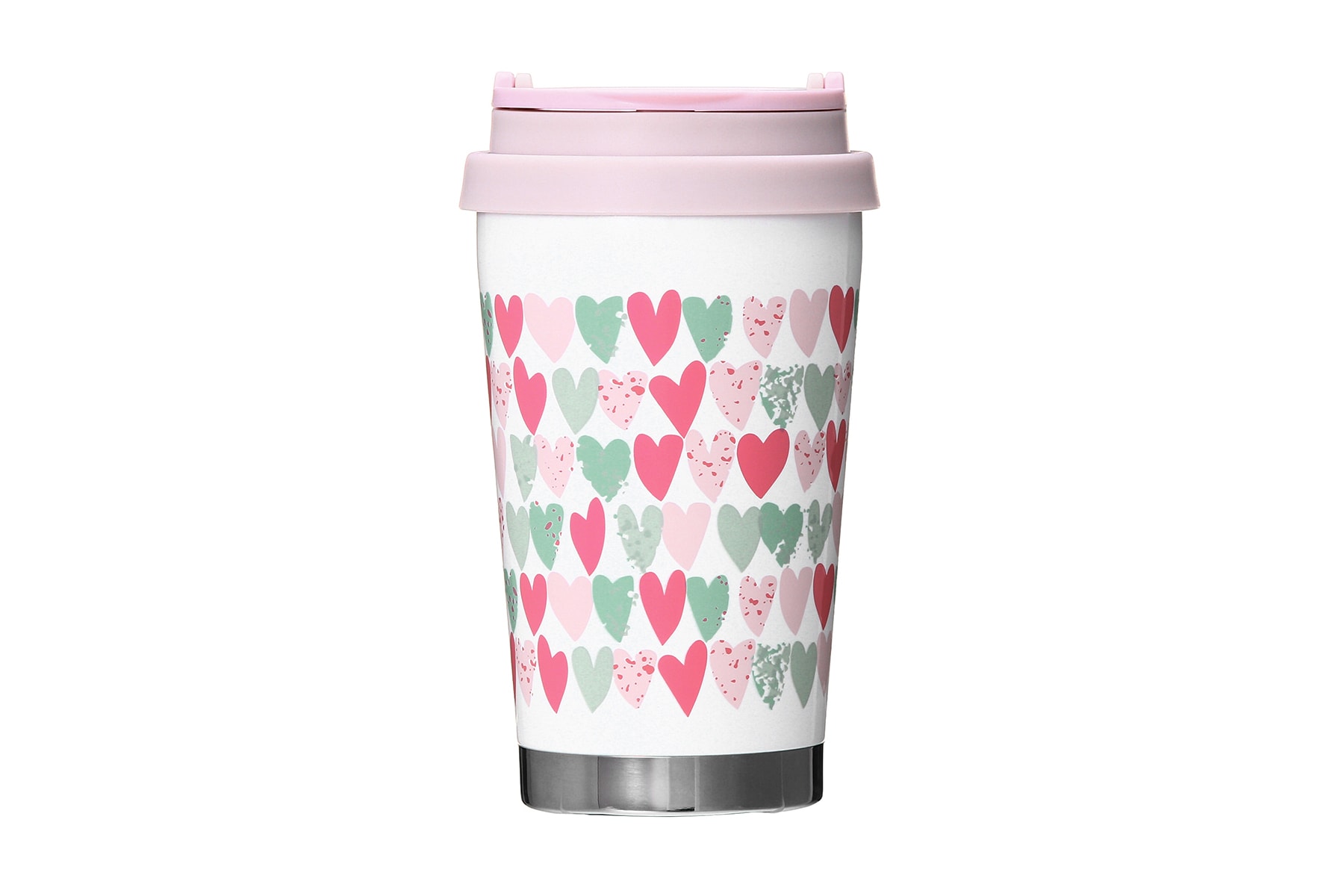 Starbucks Japan Valentine's Day 2018 Pink Tumbler Hearts