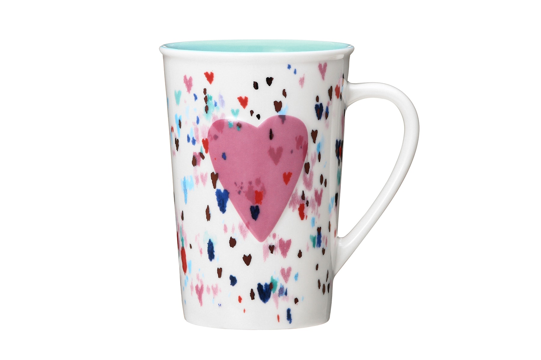 Starbucks Japan Valentine's Day 2018 Pink Hearts Mug Cup Coffee