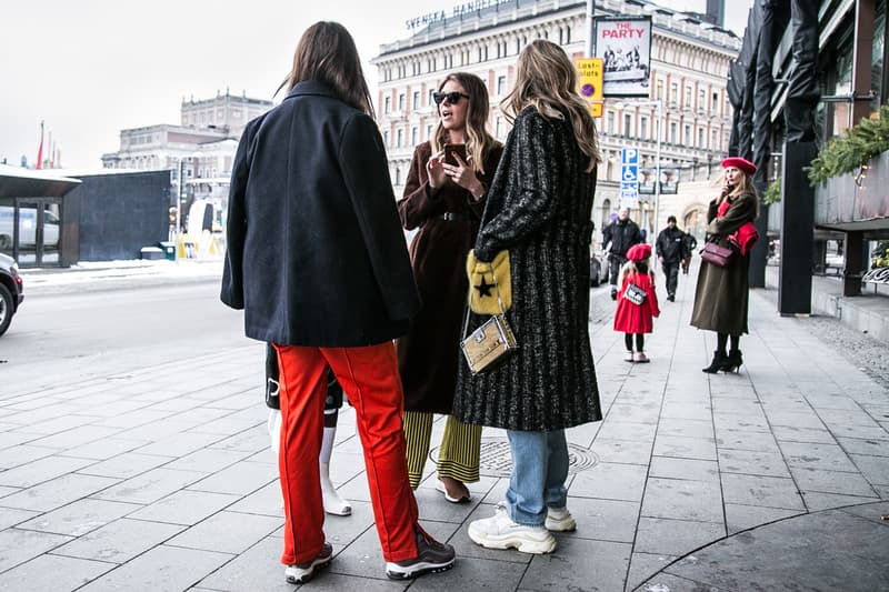 Stockholm Fashion Week street style photography streetstyle streetsnaps gucci acne studios manhattan chunky dad sneakers eytys angel off white Balenciaga Triple S