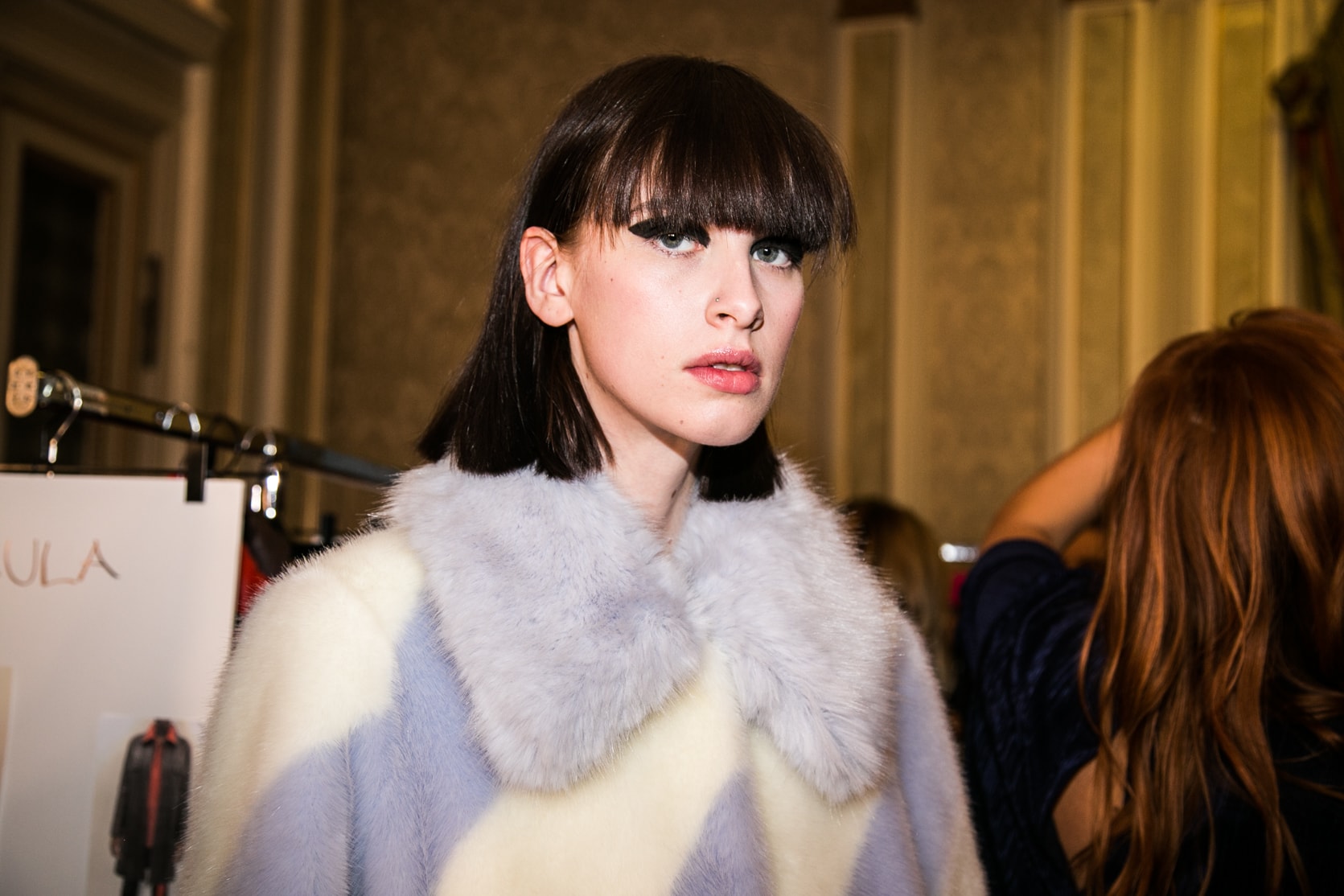 STAND stockholm fashion week 2018 fall winter menswear womenswear backstage behind the scenes scandi style leather faux fur shearling coat