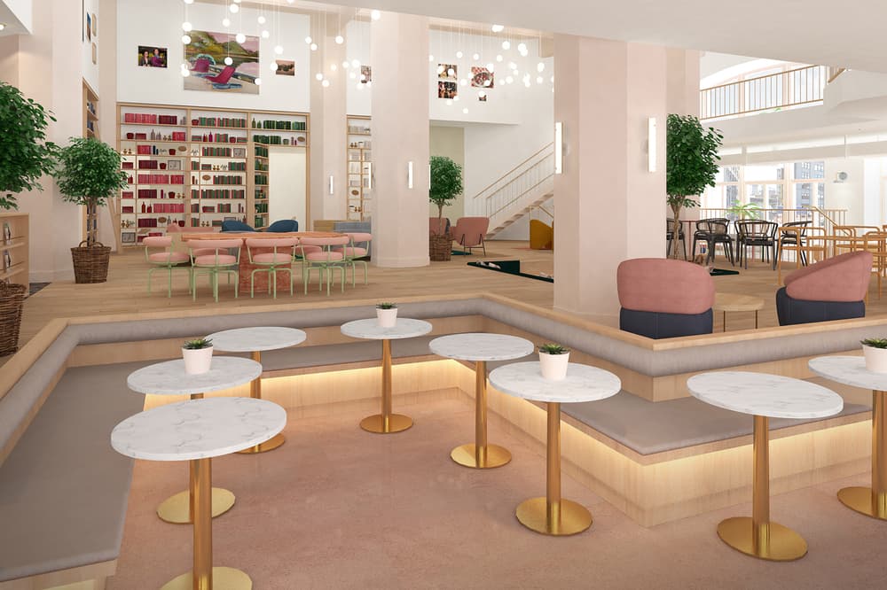 The Wing Brooklyn Interior Women Work Space