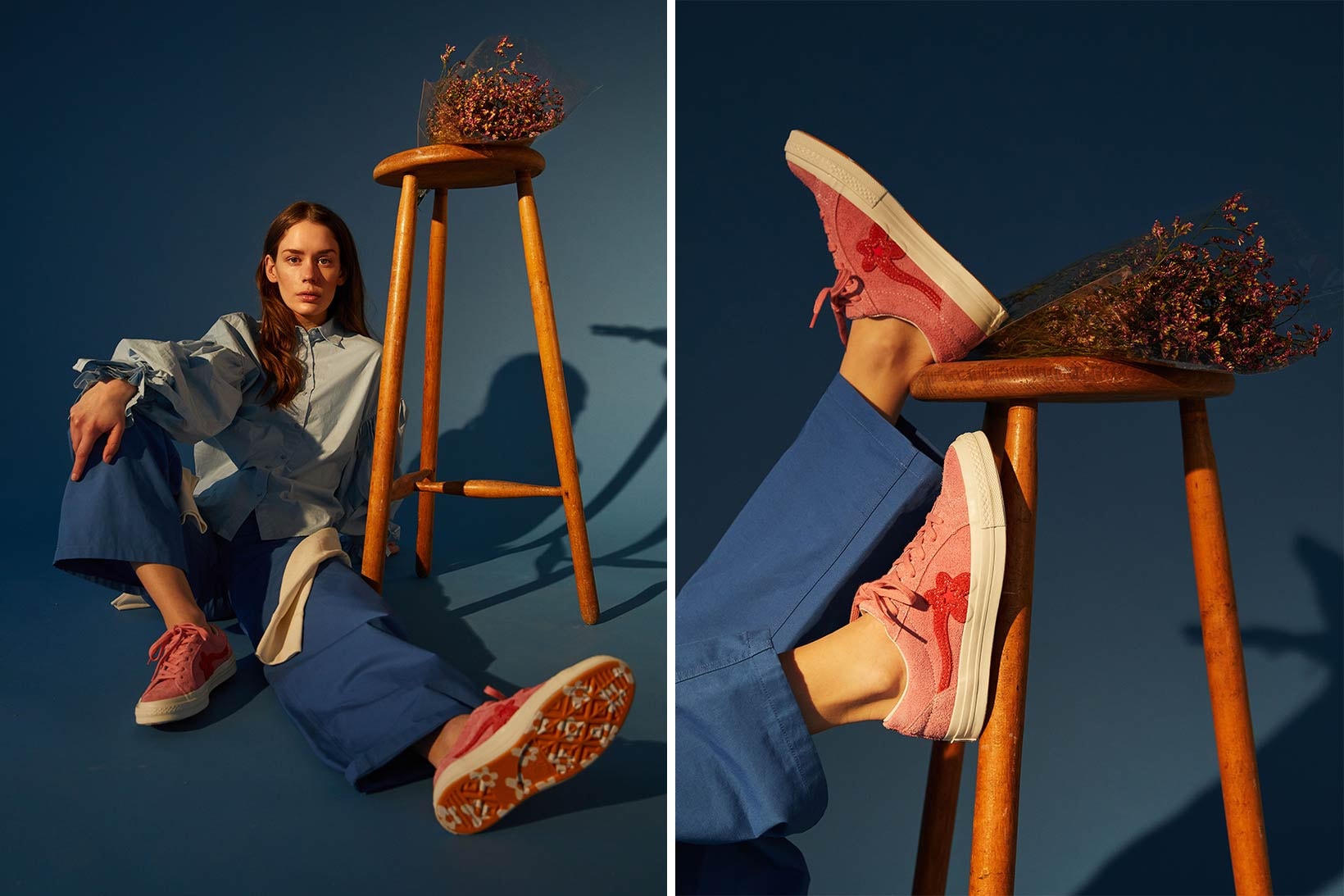 Tyler, The Creator Converse GOLF Le FLEUR* One Star Collection Anna of the North NAKED Editorial