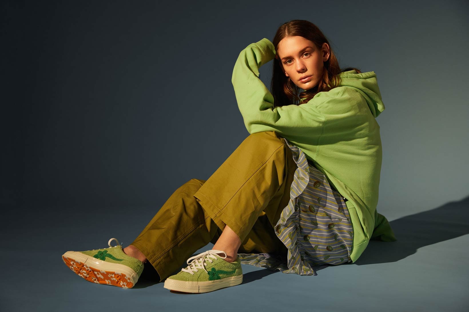 Tyler, The Creator Converse GOLF Le FLEUR* One Star Collection Anna of the North NAKED Editorial