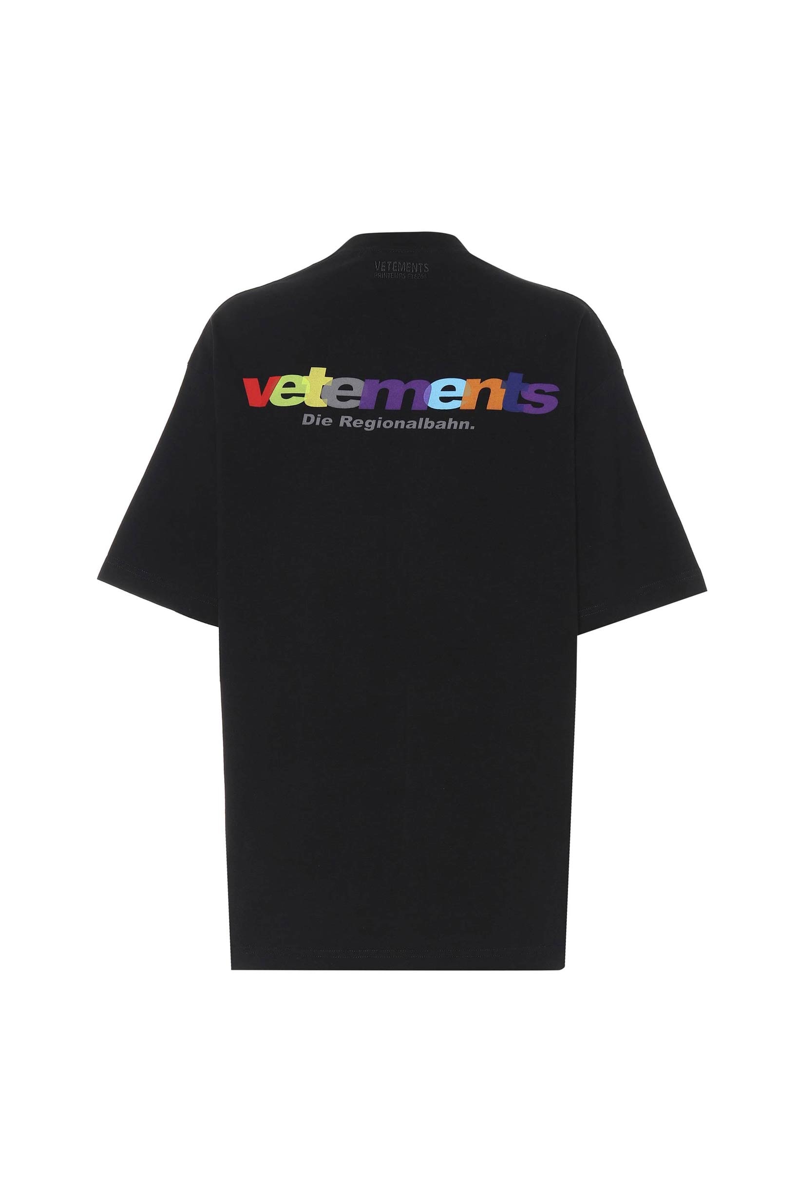 Vetements Rainbow Logo Oversized Hoodie T-Shirt