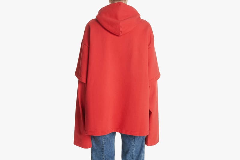 Vetements Tommy Hilfiger Collaboration Double Sleeve Hoodie Oversized Red 2018 Logo