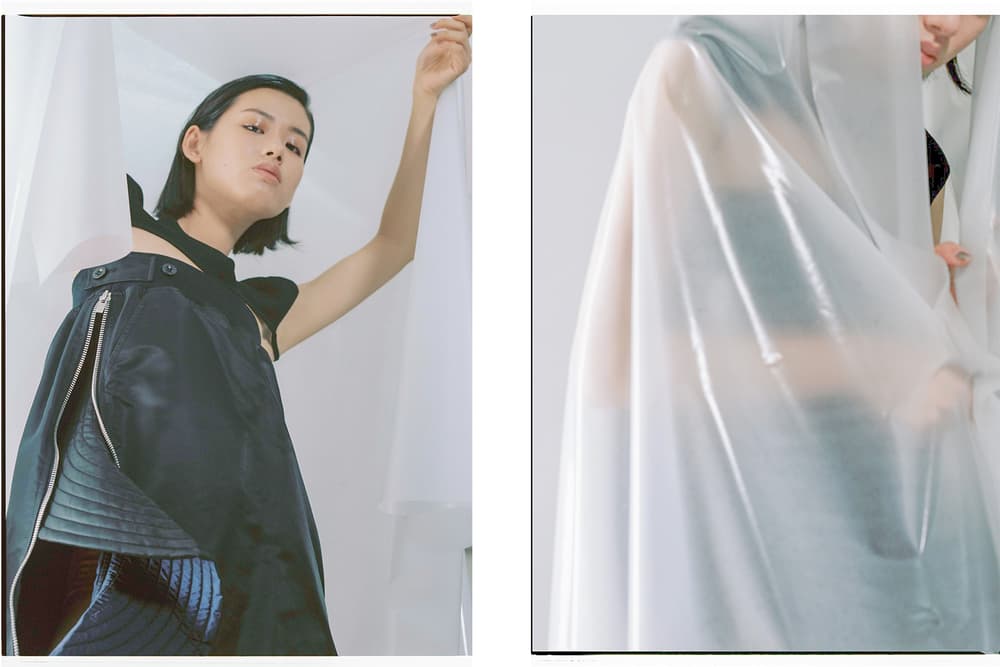 Sacai Brashy Studios Calvin Klein 205W39NYC Theory Shushu Tong plastic vinyl editorial