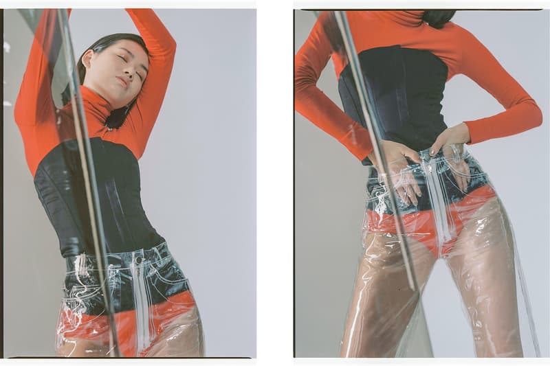 Sacai Brashy Studios Calvin Klein 205W39NYC Theory Shushu Tong plastic vinyl editorial