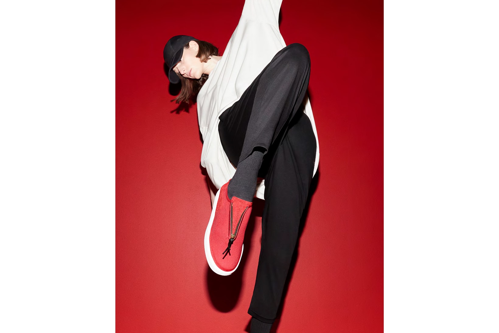 Y-3 Spring/Summer 2018 Campaign Chapter Two Sweater Sweatpants Red Sneakers