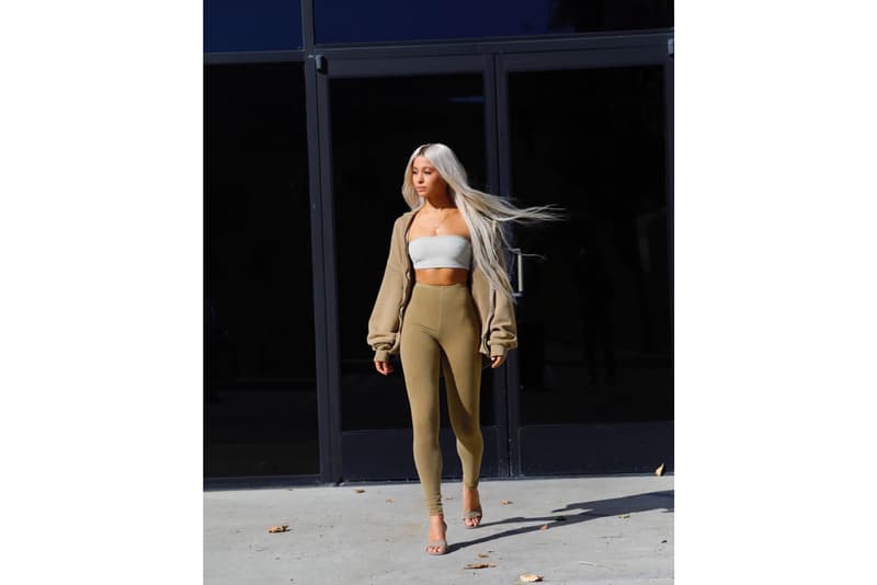 Yeezy Season 6 Instagram Campaign Sami Miro Bra Top Jacket Leggings Heels