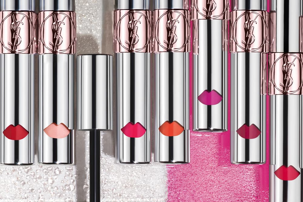 YSL Beauty Volupté Liquid Color Balm Lipstick Saint Laurent Makeup Red Pink Orange Swatches