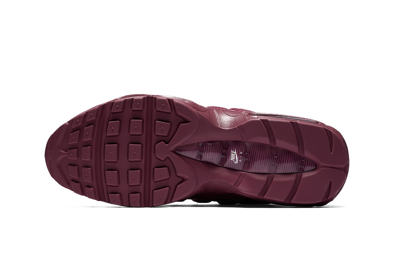 Nike Air Max 95 Vintage Wine Silhouette Burgundy Red Purple Dark Oxblood Shoe Sneaker