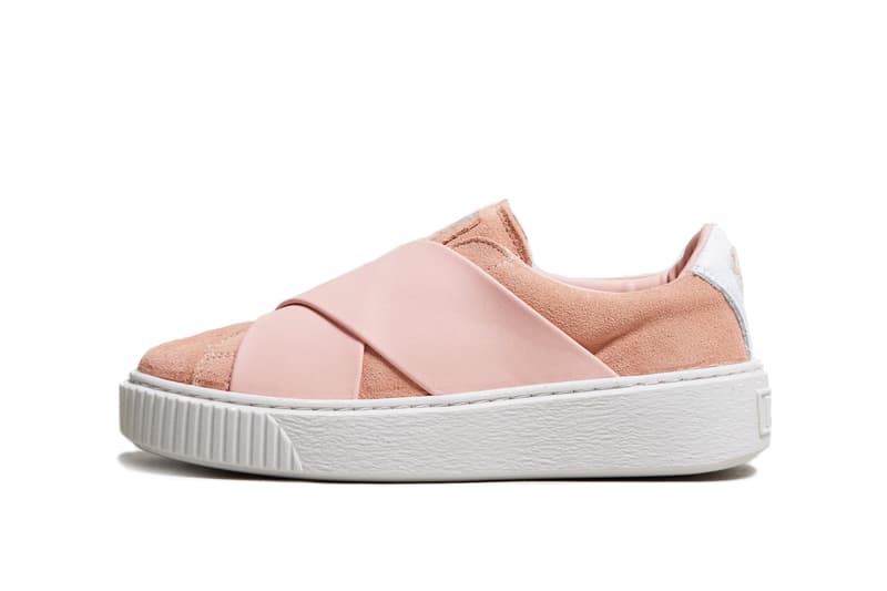 PUMA Platform X Rose Pink Sneaker Colorway Strap Cross