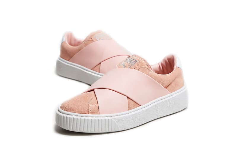 PUMA Platform X Rose Pink Sneaker Colorway Strap Cross