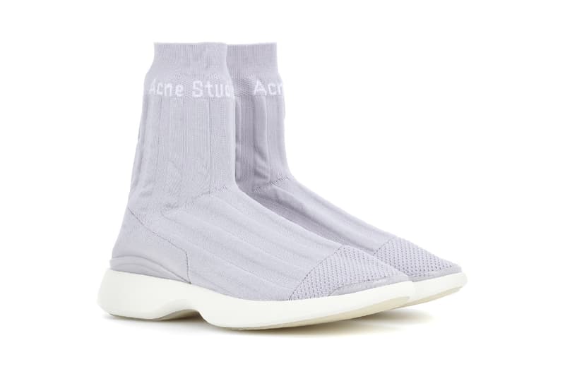 Acne Studios batilda sock sneaker lilac ultra violet light pale purple lavender womens where to buy 2018