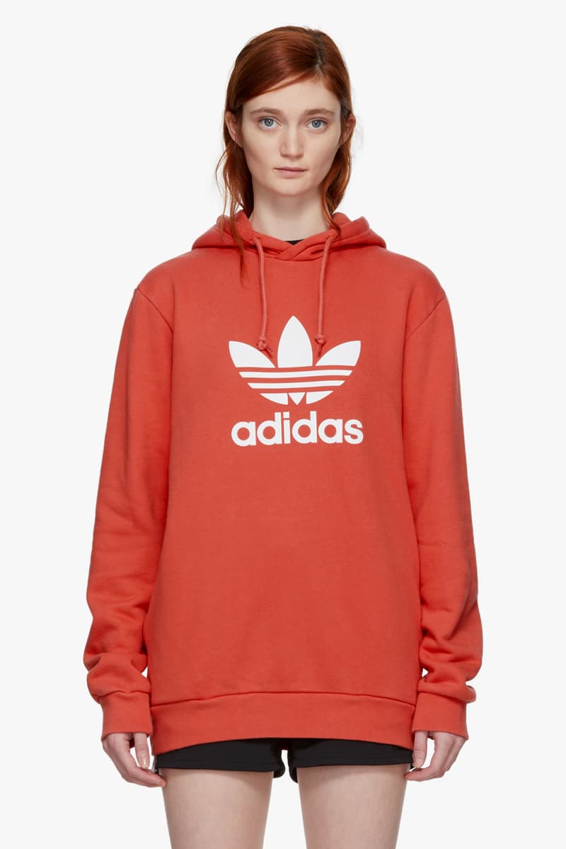 adidas Originals New Basic Pieces Available Now SSENSE Trefoil Logo Retro Hoodie Adidas Crop Top