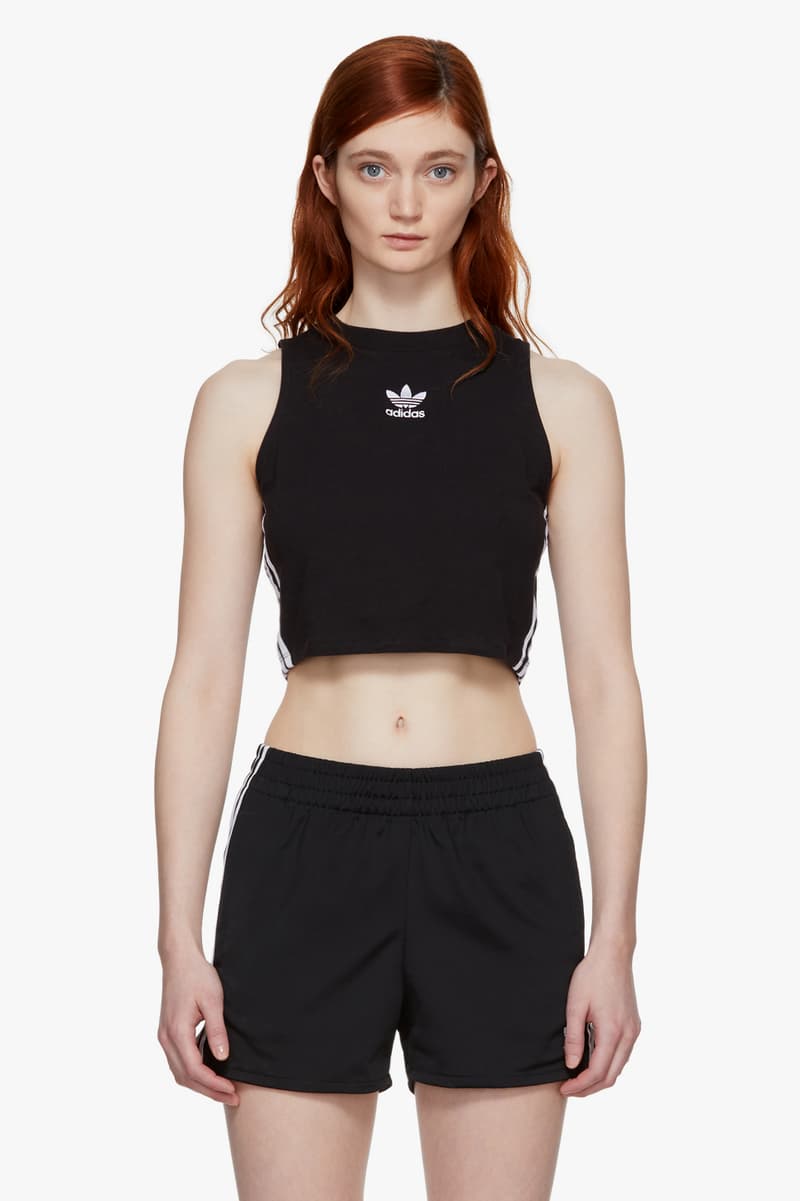 adidas Originals New Basic Pieces Available Now SSENSE Trefoil Logo Retro Hoodie Adidas Crop Top