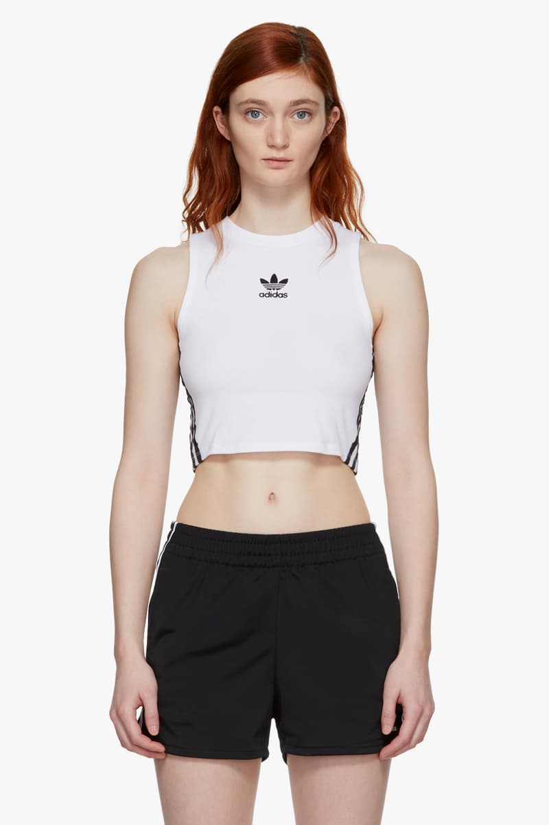 adidas Originals New Basic Pieces Available Now SSENSE Trefoil Logo Retro Hoodie Adidas Crop Top