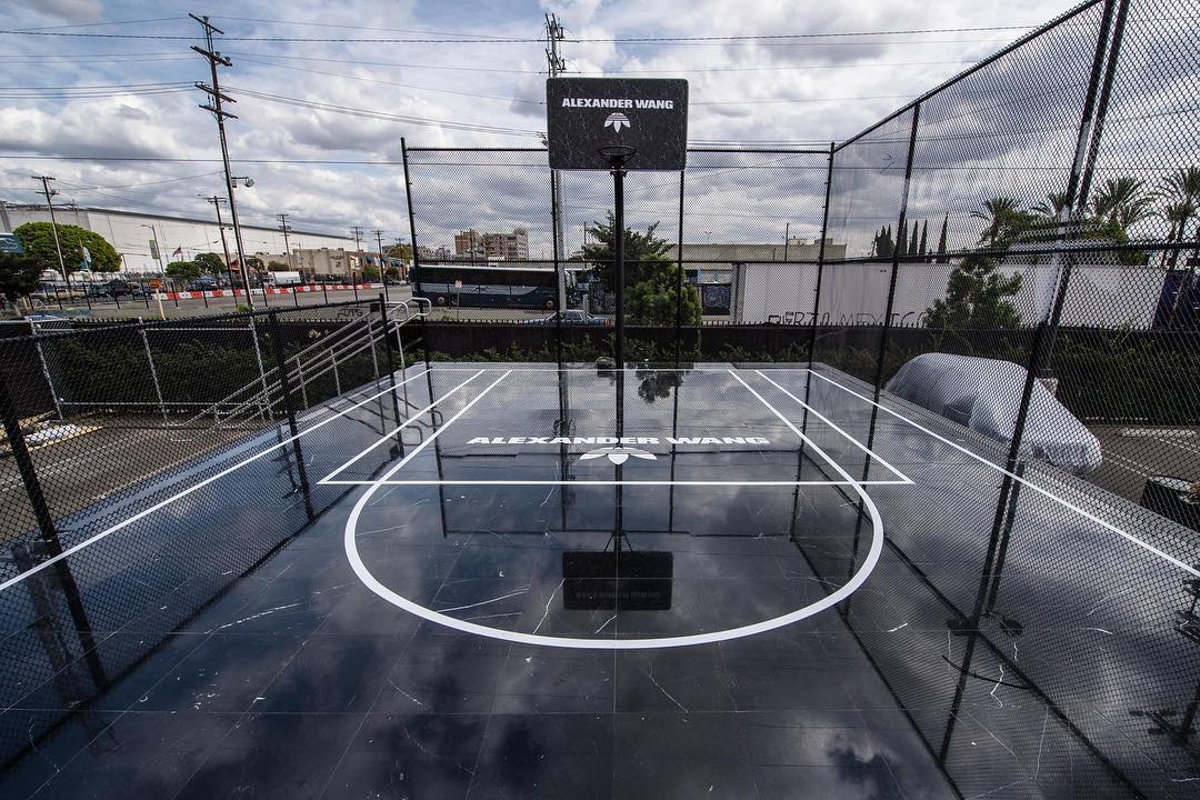 adidas originals alexander wang basketball court black marble los angeles