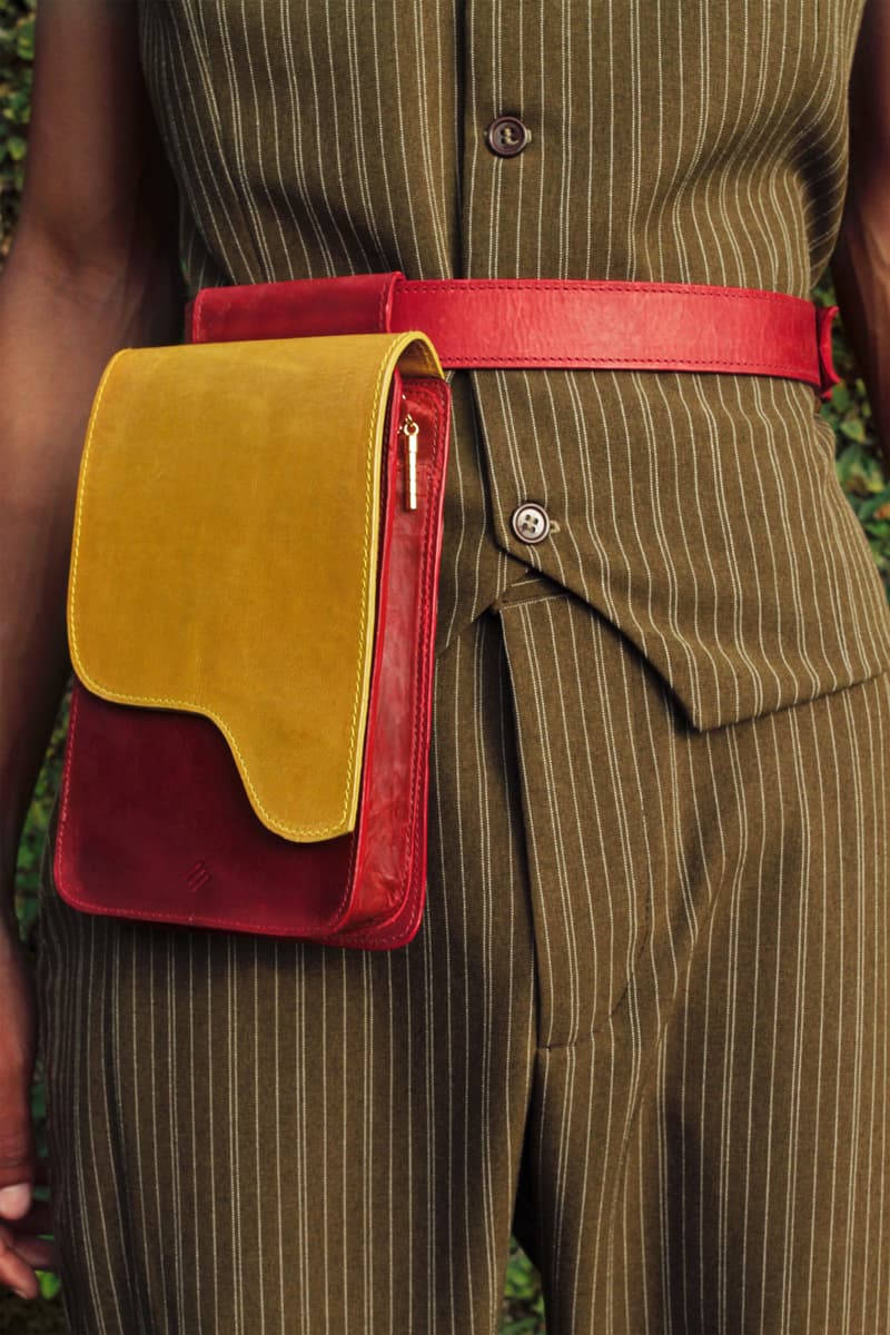 Ashya Pre-Fall 2018 Blue Mountains Collection Lookbook Leather Belt Bag Yellow Red