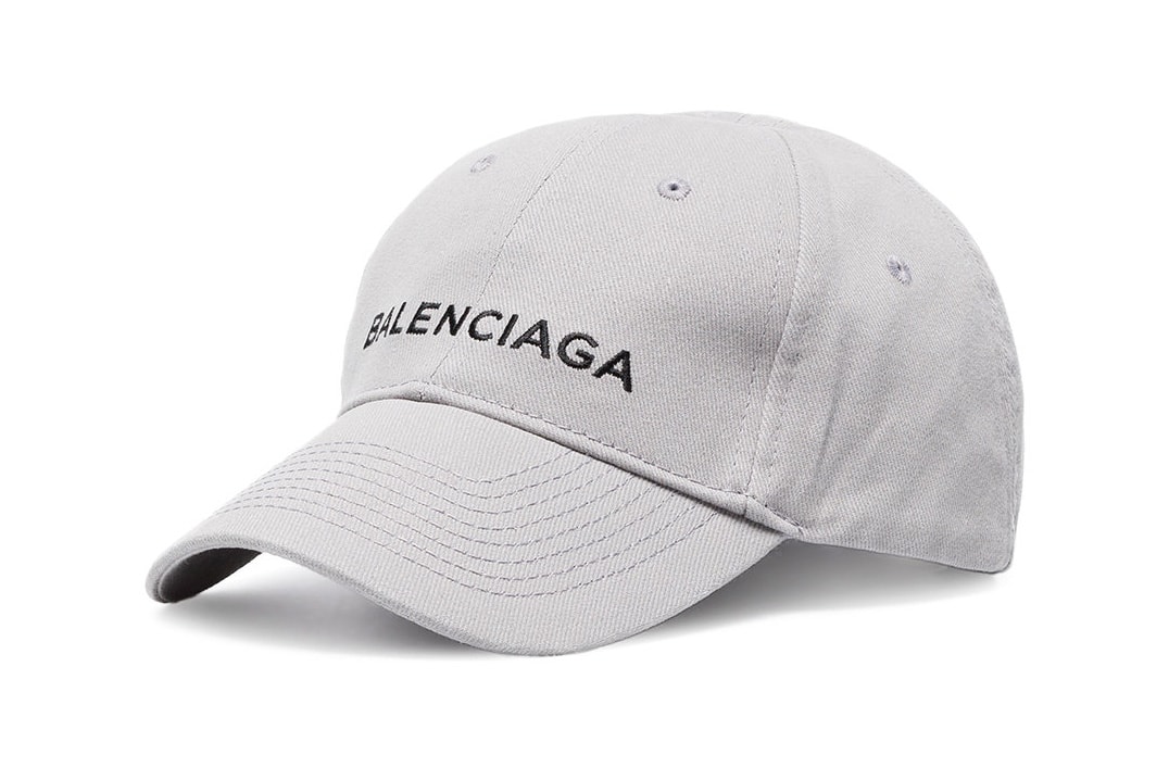Balenciaga logo baseball cap light grey minimal demna gvasalia where to buy womens mens unisex