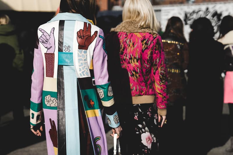 Woman protected ladies from the winter wind 2018 Streetsnaps