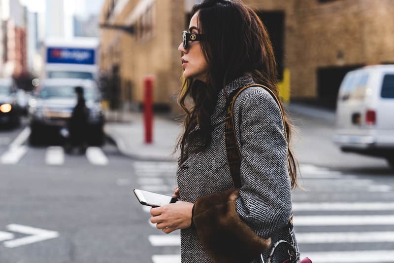 Fendi Woman protected ladies from the winter wind 2018 Streetsnaps