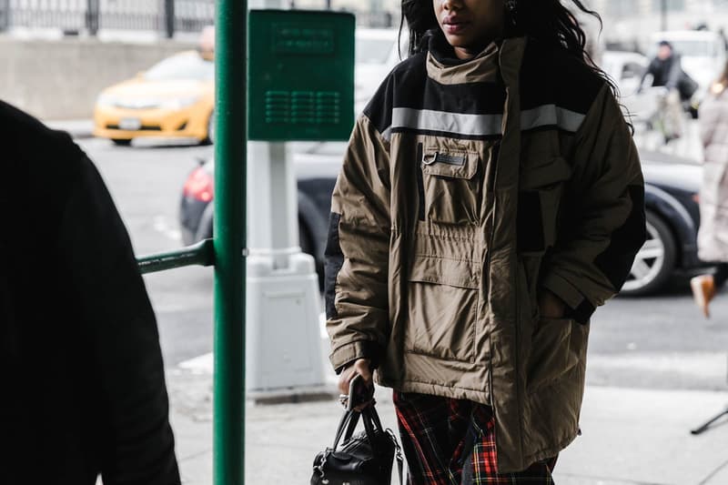 Balenciaga Woman protected ladies from the winter wind 2018 Streetsnaps