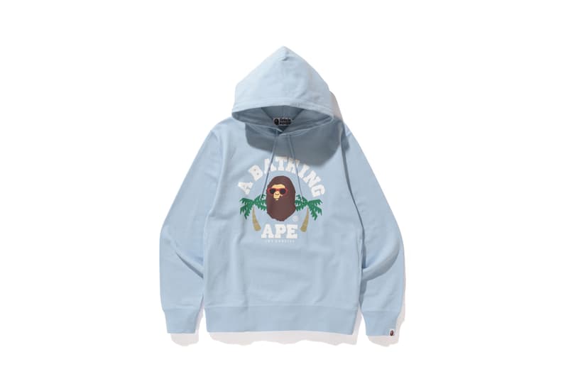 BAPE Los Angeles Capsule Collection T-Shirts Hoodies Sweaters Shorts Blue