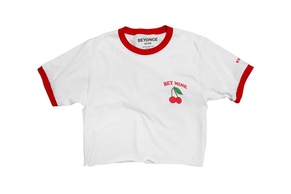 Beyonce Valentine's Day Cropped T-Shirt White