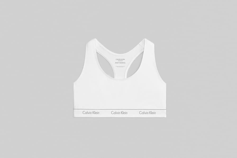 Andy Warhol x Calvin Klein Underwear Capsule Collection Kiss Art Bra Briefs Photography