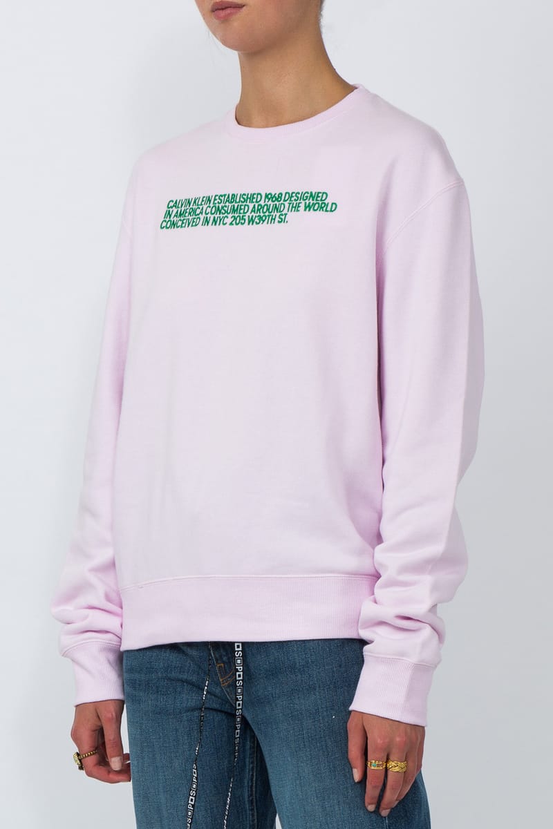 pink calvin klein sweater